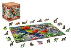 Wooden city Drevené puzzle Ostrov papagájov 2v1, 505 dielikov EKO