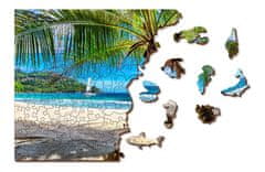 Wooden city Drevené puzzle Pláž na Paradise Island, Karibské more 2v1, 505 dielikov EKO