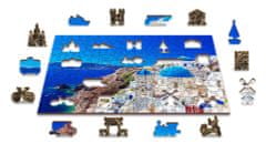 Wooden city Drevené puzzle Santorini, Grécko 2v1, 200 dielikov EKO