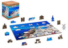 Wooden city Drevené puzzle Santorini, Grécko 2v1, 200 dielikov EKO