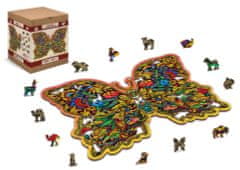Wooden city Drevené puzzle Kráľovské krídla 250 dielikov EKO