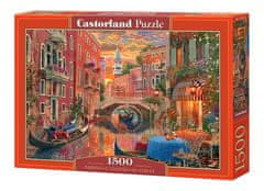 Castorland Puzzle Romantický večer v Benátkach 1500 dielikov