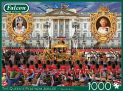 Falcon Puzzle Kráľovnino Platinové výročie 1000 dielikov