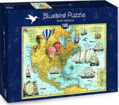 Blue Bird Puzzle Severná Amerika 1500 dielikov