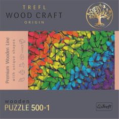 Trefl Wood Craft Origin puzzle Dúhoví motýle 501 dielikov