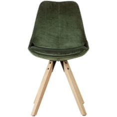 Bruxxi Jedálenská stolička Ruby (súprava 2 ks), zelená