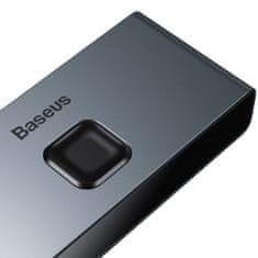 BASEUS Matrix HDMI Splitter 2v1 / 1v2 CAHUB-BC0G, sivá