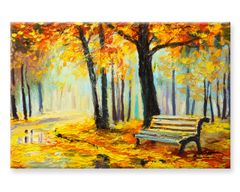 Peknastena Obrazy na stenu - Olejomaľba Pestré jesenné lesy 70x50cm