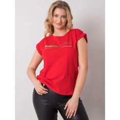 RELEVANCE Dámske plus size tričko ATRI červené RV-BZ-6656.79P_367105 Univerzálne