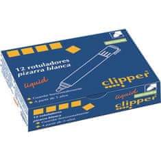 Alpino Clipper Popisovač na tabuli bez zápachu 12ks černá
