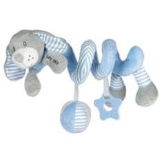 Baby Mix Špirálová hračka pes modrá