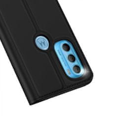 Dux Ducis Skin Pro knižkové kožené puzdro na Motorola Moto G71 5G, čierne