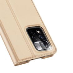 Dux Ducis Skin Pro knižkové kožené puzdro na Xiaomi Redmi Note 11 Pro Plus, zlaté
