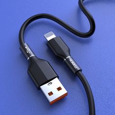Kaku KSC-452 kábel USB / Lightning 3.2A 1.2m, čierny