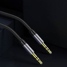 Kaku KSC-389 audio kábel 3.5mm mini jack M/M 1m, čierny