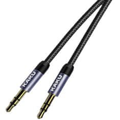Kaku KSC-389 audio kábel 3.5mm mini jack M/M 1m, čierny