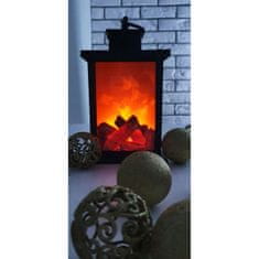 MG Lantern Fireplace LED lampáš, čierny