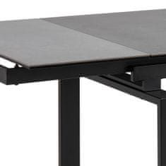Design Scandinavia Jedálenský stôl Hudde, 120-200 cm, čierna
