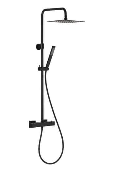 KFA armatura Logon premium termostatický sprchový set, čierna (5746-920-81)