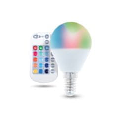 LED Bulb E14 G45 RGB 5W RC Light RTV003566 