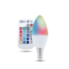 LED Bulb E14 C37 RGB 5W RC Light RTV003565 