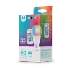 RGB LED žiarovka E27 9W teplá biela RTV003564
