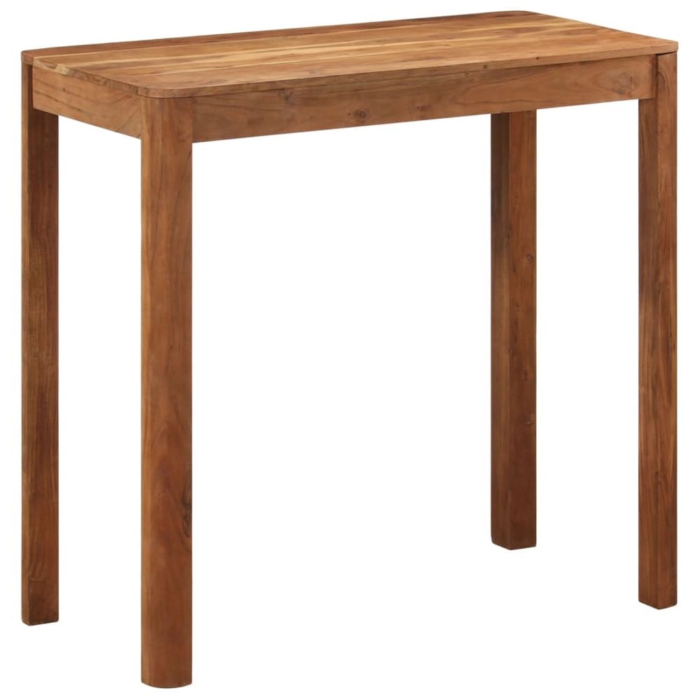 Vidaxl Barový stôl akáciový masív so sheeshamovou úpravou 110x55x106cm