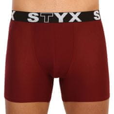 Styx Pánske boxerky long športová guma vínové (U1060) - veľkosť S
