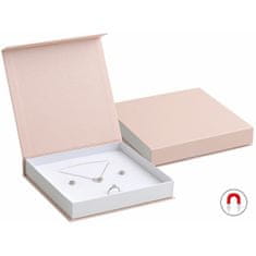 Jan KOS Púdrovo ružová darčeková krabička na súpravu šperkov VG-10/A5/A1