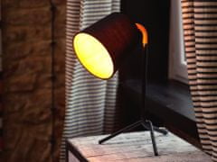 Beliani Čierna stolná lampa pre nočné čítanie MOOKI
