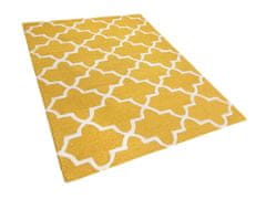 Beliani Bavlnený koberec 160 x 230 cm žltý SILVAN