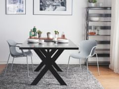 Beliani Dve sivé jedálenské stoličky ELBERT