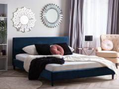 Beliani Náhradný poťah na posteľ 180 x 200 cm modrý FITOU