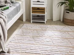 Beliani Bavlnený koberec 120 x 180 cm béžový AHIRLI