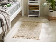 Beliani Jutový koberec 50 x 80 cm béžový ALADAG