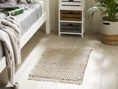 Beliani Jutový koberec 50 x 80 cm béžový AFRIN