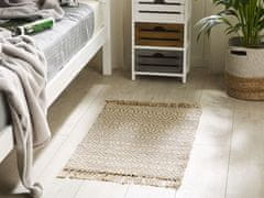 Beliani Jutový koberec 50 x 80 cm béžový POZANTI