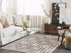 Beliani Bavlnený koberec 140 x 200 cm béžový TURHAL