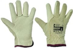 Cerva Group Zimné kožené pracovné rukavice Heron