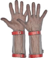 Bátmetall Kft. Oceľová obojručná rukavica Bátmetall 171350 s chráničom predlaktia, dĺžka 15 cm