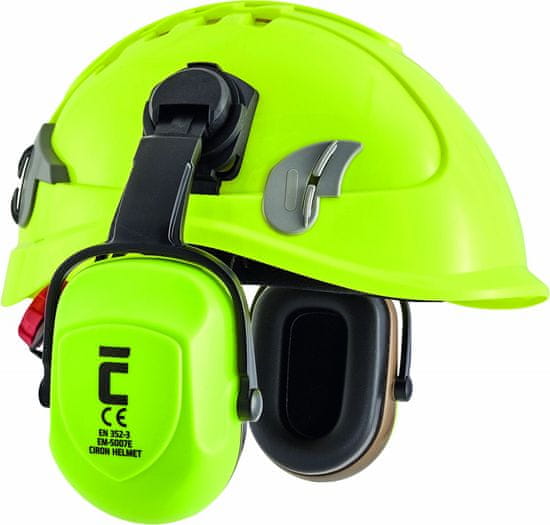 Cerva Group Dielektrické mušlové chrániče sluchu Ciron Helmet SNR 30 dB, upevnenie na prilbu