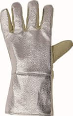 Cerva Group Teplovzdorné aramidové rukavice Scaup AL do 350°C, pohliníkovaný chrbát