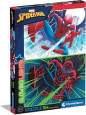 Clementoni Svietiace puzzle Marvel: Spiderman 104 dielikov