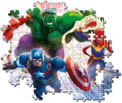 Clementoni Svietiace puzzle Marvel: Avengers 104 dielikov