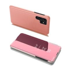 FORCELL Flipové puzdro Clear View pre Samsung Galaxy S22 Ultra , ružová, 9145576240878