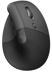 Logitech Myš Lift, ergonomická, bezdrátová, grafitová (910-006473)