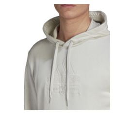Adidas Mikina biela 176 - 181 cm/L Brilliant Basics Hooded