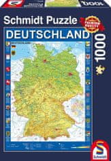 Schmidt Puzzle Mapa Nemecka 1000 dielikov