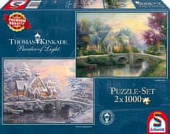 Schmidt Puzzle Jar a zima v Lamplight Manor 2x1000 dielikov