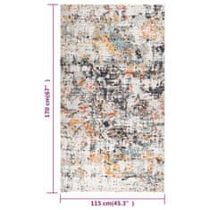 Vidaxl Vonkajší koberec hladké tkanie 115x170 cm viacfarebný